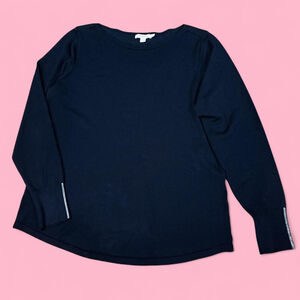 Black Soft Lightweight Pullover Glam Whimsigoth Formal Sweater Chico’s 1/ Medium